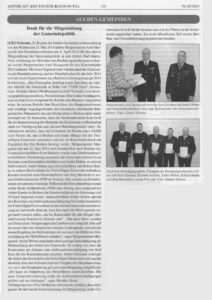 Mehr über den Artikel erfahren Dank für die Mitgestaltung der Gemeindepolitik