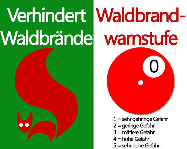 Waldbrandstufe 0